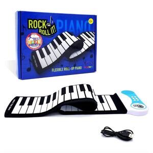 Rock And Roll It - Piano. Roll Up Flexible Classic Toy Piano Keyboard for Kids